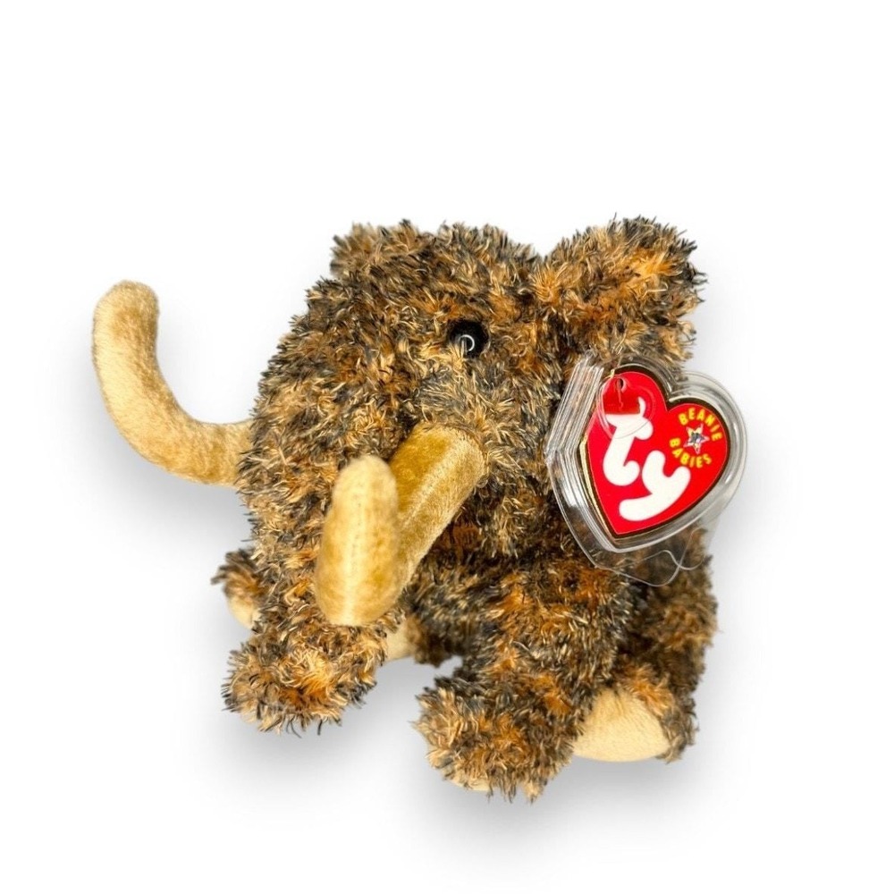 Giganto the Mammoth | Shaggy Ice Age Giant 🦣 | Mint‎ Heart Tag TY Beanie Baby